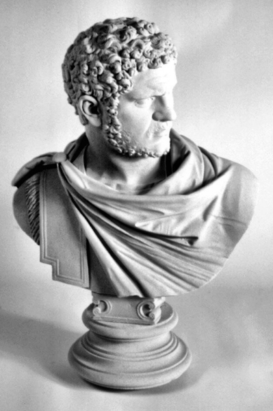Marcus Caracalla Roman Emperor Sculptural Bust High End Statuary